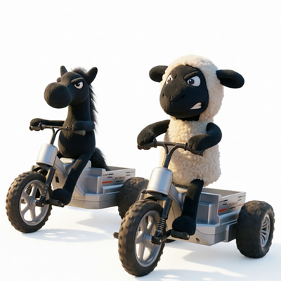 CL-18040 Little Sheep RTR 2.4G RWD RC Car Tricycle Motorcycle Full Proportional Control Drift Remote Control Vehicles Models Toys