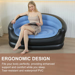 Xmund Double People Inflatable Couch Outdoor Air Sofa Blow Up Couches Lazy Sofa for Camping
