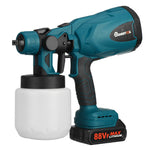 LinkMejor 1300W 25000RPM Cordless Paint Sprayer Spray Guns with Nozzles 800ML Pot