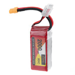 LinkMejor 11.1V 2000mAh 95C 3S LiPo Battery XT60 Plug With T Adapter Plug for RC Drone