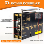 TDA5807S FM Radio Kit High Sensitivity RDA5807M Chip 87-108MHz Frequency Range Dual Power Options Compact Lightweight Portable DIY Set