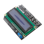 3Pcs Keypad Shield Blue Backlight For Robot LCD 1602 LCD1602 Display Module Input Output Expansion Board