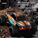 YH Toys YH16001 PRO RTR 1/16 2.4G 4WD 70km/h Brushless RC Car High Speed Off-Road Monster Truck LED Light Remote Control Vehicles Models Metal Diff Drive Shaft Toys