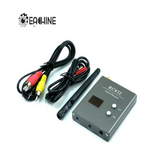 Eachine RC832 5.8GHz 48CH FPV AV Receiver 2dBi 5-8KM Range RP-SMA A/B/E/F Bands NTSC/PAL Auto 12V for RC Drone