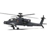LinkMejor F11-N 1:32 AH-64 Apache Scale 2.4G 6CH Altitude Hold Optical Flow Positioning Dual Brushless Motor Flybarless RC Helicopter RTF