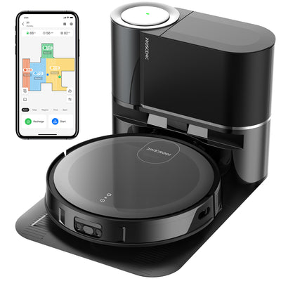 [USA Direct] Proscenic X1 Smart Vacuum Cleaner 3000PA Suction High Frequency Vibration Mop with Automatic Garbage Recovery Bucket Radar Navigation APP Control