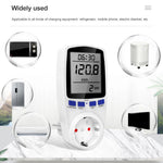 Digital Wattmeter AC 220V Power Meter Electricy Consumption Energy Meter EU Plug Power Kilowatt Wattage Electricity Meter