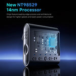 LinkMejor M60 Dash Camera 3 Lens 4K Front Internal Rear Ultra Clear Night Shooting 360° Panoramic Shooting Car DVR Driving Recorder