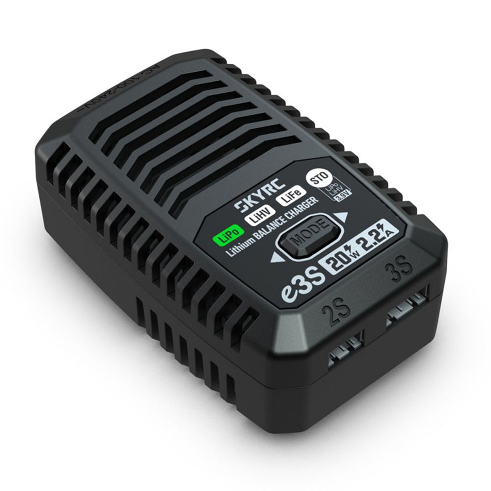 SkyRC E3S 20W 2.2A Charger for 2S/3S LiPo/LiHV/LiFe Battery Charging