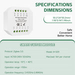 IH-S09 Tuya 1-4CH Zigbe Smart Switch Module 16A/Channel APP Remote Control Timer Schedule Countdown Functions Voice Control with Alexa Google Assistant