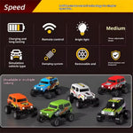 LinkMejor HG4-163 HG4-164 RTR 1/64 2.4G RWD Mini Alloy RC Car Off-Road Climbing Truck Support App Remote Control Three Speed Vehicles Models Pocket Toys Desktop Collection Gift For Boys