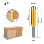 4-Flute Trimming Router Bit 8mm Shank Woodworking Router Bit for Trimming