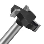 LinkMejor 1/4 Inch 6mm Shank 3 Flutes CNC Spoilboard Surfacing Router Bit Slab Flattening Router Bit Milling Cutter With Adapter 1"/25.4mm Cutting Diameter