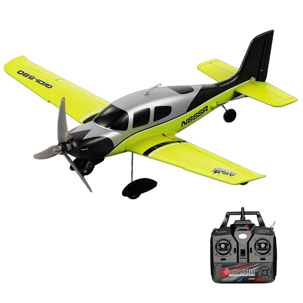 LinkMejor A580 Cirrus SR22 2.4G 4CH 520mm Wingspan 3D Aerobatics Brushless EPP RC Airplane Fixed Wing Glider RTF Compatible S-BUS DSM