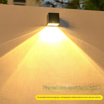 Elfeland SL-870 Wire-free High Bright Solar Wall Lights with Intelligent On/Off Control Waterproof Design Energy Saving Outdoors Wall Lamps for Garden Patio Fence Decoration