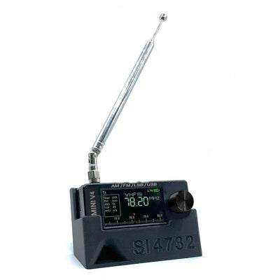 LinkMejor V4 ATS Mini SI4732 Radio + Bracket 3D Printed Stand ALL Band DSP Radio FM AM SSB LSB USB Receiver built-in Hi-Z Headphone Amplifier Circuit with Dual Antenna