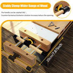 Portable Hardwood Workbench Beech Wood Frame Compact Size 20x11 Inches Stable Clamping Power Multifunctional Woodworking Vise