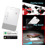 LinkMejor BLE 5.4 Smart Card Tracker Dual System Anti-Lost Locator Long Battery Wireless Charging Bluetooth Find My Locator Suitable for Apple Search App