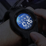LinkMejor Men's Sports LED Luminous Digital Watch Multifunctional Waterproof Comfortable TPU Strap Electronic Watch