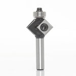 1/4 Inch 6mm 8mm Shank 45° Bevel Chamfer Milling Cutter Router Bit Tungsten Carbide HRC93 Precision Tool Double Blade