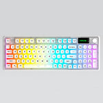 L2 Tri-Mode Wireless AI Keyboard with Multifunctional Knob RGB Backlit 2000mAh 94 Keys Office Mute Keyboards