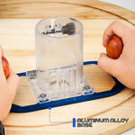 Trimming Machine Router Plunge Base for 65mm Trimming Machine Transparent Acrylic Design with Wooden Handles for Precise Depth Control