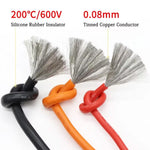 20/22/24/26/28/30 AWG 10m/roll Super Soft Silicone Wire Heat Resistant Flexible Tinned Copper Stranded Cable DIY 5 Colors Mix Box Electirc Wire White Brown Gray Orange Purple