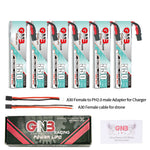 6Pcs LinkMejor 3.7V 550mAh 90C 1S LiHV Battery A30 Plug With Adapter Cable for Emax Tinyhawk S BetaFPV Beta75X