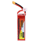 LinkMejor 22.2V 6000mAh 65C 6S LiPo Battery XT60 Plug for RC Drone