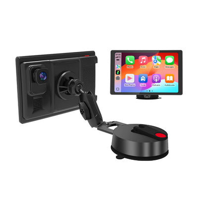 8 Inch IPS 4K HD Touch Screen Wireless Portable Carplay Android Auto Display Dual Lens Dash Cam Wifi BT Player with Magnetic Bracket
