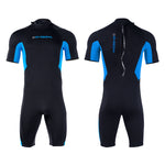 LinkMejor Shorty Warm Wetsuit 1.5mm Neoprene Back Zip UPF50+ Sun Protection Soft Skin-Friendly Breathable Quick Dry Diving Suit for Snorkeling Surfing Kayaking Swimming