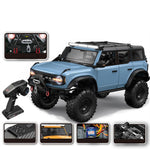 HB Toys RTR R1001/2/3 Upgraded Version 1/10 2.4G 4WD RC Car with Winch Differential Lock Full Proportional Rock Crawler LED Light 2 Speed Off-Road Climbing Truck Vehicles Models Toys
