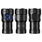 IPRee 8pcs LED Powerful LED Flashlight USB Rechargeable Camping Lantern EDC Torch Outdoor Pocket Light Portable Magnetic Clip Work Lamp