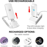LinkMejor Rechargeable Book Reading Light Brightness Adjustable LED Clip on Book Light Eye Care Book Lamp for Kids Read Light
