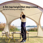 Xmund Travel Outdoor Large Space Sun Shelter Dome Tent Large Portable Camping Shelter Waterproof Windproof Sun Folding Tents Lightweight Tent Camp Equipment  for Outdoor Family Beach Hiking
