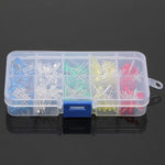 LinkMejor® 375pcs 3MM 5MM LED Light Emitting Diode Beads Resistance Lights Kits Bulb Lamp