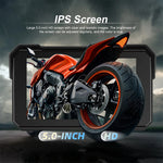 5''IPS Screen Motorcycle Carplay Android Auto Brightness Adjustment IP68 Waterproof Bluetooth 5.0 Smart Screen Player