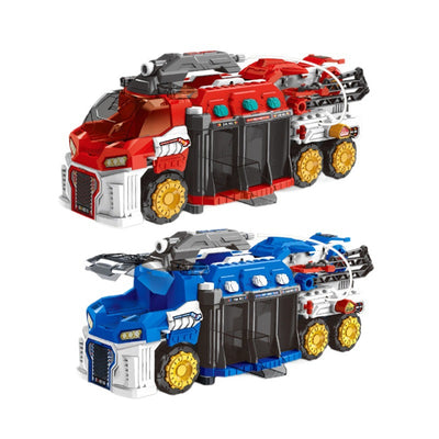 Multifunctional Racing Rescue Vehicle Deformed Engineering Fire Truck Alloy Fire Truck Police Cars with Water Spray Function Kids Fire Engine Toy