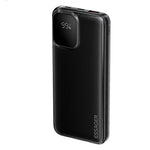 LinkMejor ES-D023 22.5W 37/74Wh 10000/20000mAh Digital Display Power Bank with 2 Integrated Cables External Battery Power Supply with 2 Inputs & 4 Outputs Support PD QC2.0/3.0 SCP FCP PPS AFC Fast Charging for iPhone 16 15 14 Pro Max for Huawei for SAMSUNG