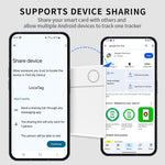 Google Smart Card Tracker for Find My Device Android Phone Wallet Keys Long Battery Wireless Charging Anti-Loss Locator