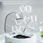 LinkMejor SMART Portable Mini Countertop Ice Maker Machine Quick 10 Solid Ice Cubes in 20 Mins Quiet & Compact for Home Office Camping Car Use