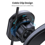 LinkMejor D37 Magnetic Car Phone Holder 2 in 1 Handsfree Stand Phone Mount for Dashboard / Air Vent for iPhone/Samsung Android