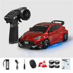 Hstar D24-04Q1- D24-04S7 RTR 1/24 2.4G 4WD Drift RC Car Gyro Mini Full Proportional LED Light Remote Control High-Speed Motor On-Road Racing Vehicle Model Boys Gifts Toys