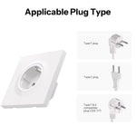 LinkMejor WS01STPF-E Fusion Series Non-Smart Traditional Wall Socket Type F Fire Resistant Protection Moisture Ready Durability