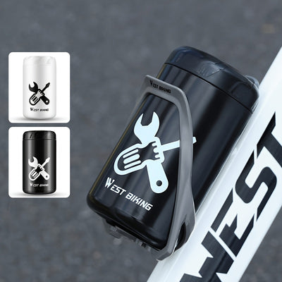 WEST BIKING Bicycle Hard Shell Kettle Shaped Tool Organizer Lightweight Portable Waterproof Repair Kit Storage Box for MTB Road Bike