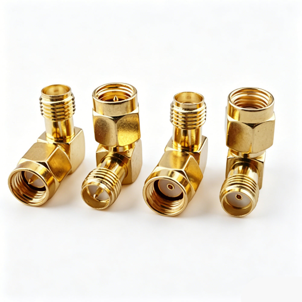 LinkMejor RP-LinkMejor 90° Right Angle Adapter (Male to Female) for FPV Drone Antenna