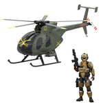LinkMejor 1/25 XS-01 XS-02 XS-03 Night Raid Pilot / Assault Pilot / Tactical Night Raid Pilot Model Applicable for Eachine E220S MD500 RC Helicopter(Not Include the RC Helicopter)