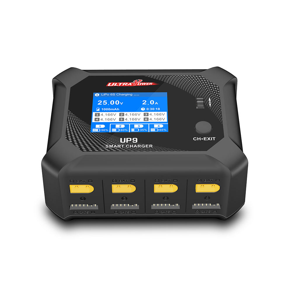 LinkMejor UP9 AC 100W DC 200W 5A*4 4 Ports LCD Battery Balance Charger Discharger