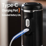 Comfook Electric Pepper Grinder Rechargeable Salt & Pepper Mill with Ceramic Burr 5 Adjustable Grind Settings One-Hand Operation Type-C USB Charging