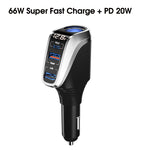 LinkMejor 66W+PD 20W Car QC Fast Charging Socket 12V-24V Car Charger For All Car Models